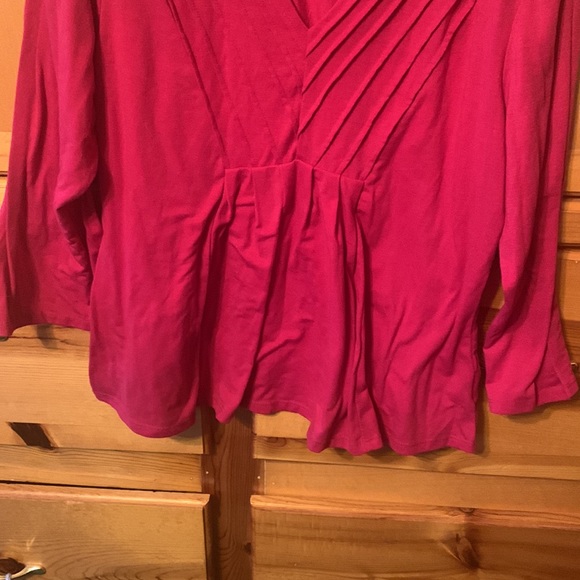 Chadwick’s Petites v-neck long sleeve top size PL - Picture 3 of 7